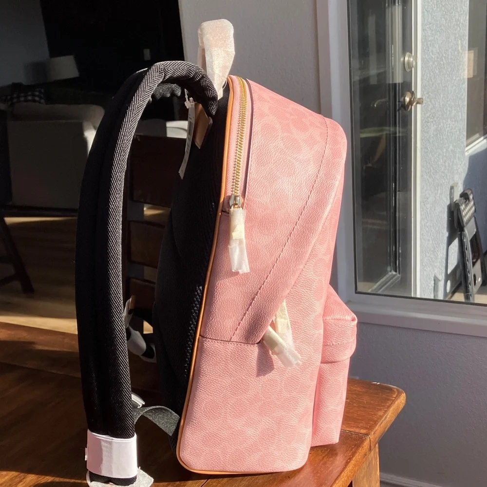 NWT Coach Taylor Small Backpack in Powder Pink with charms (Factory Wrapped) - Picture 4 of 11